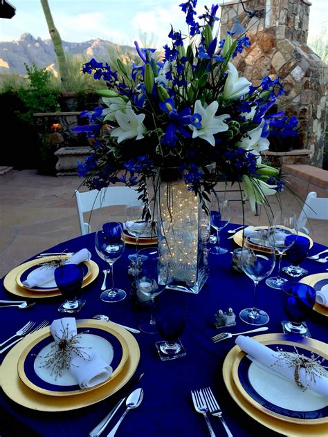 blue wedding centrepieces|royal blue wedding centerpiece ideas.